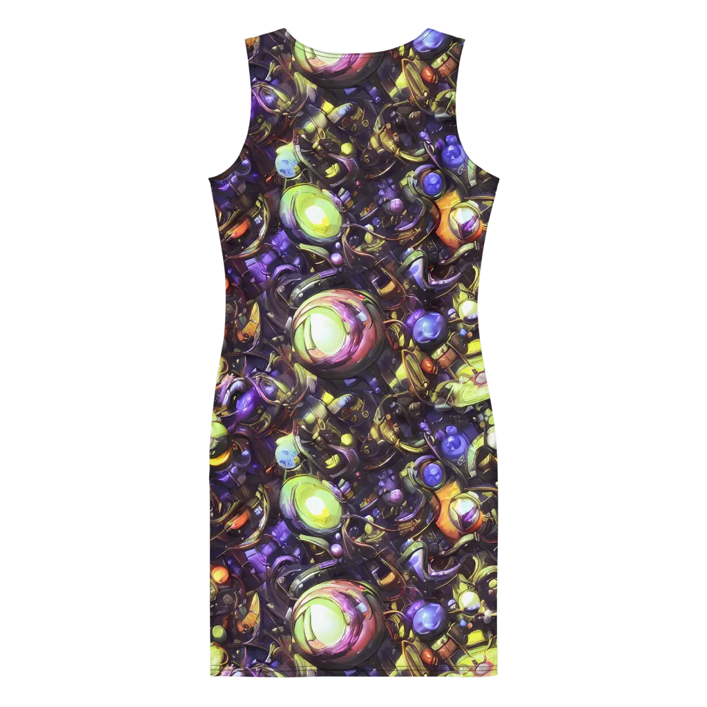 Midnight Nectar on Bodycon Dress — Back