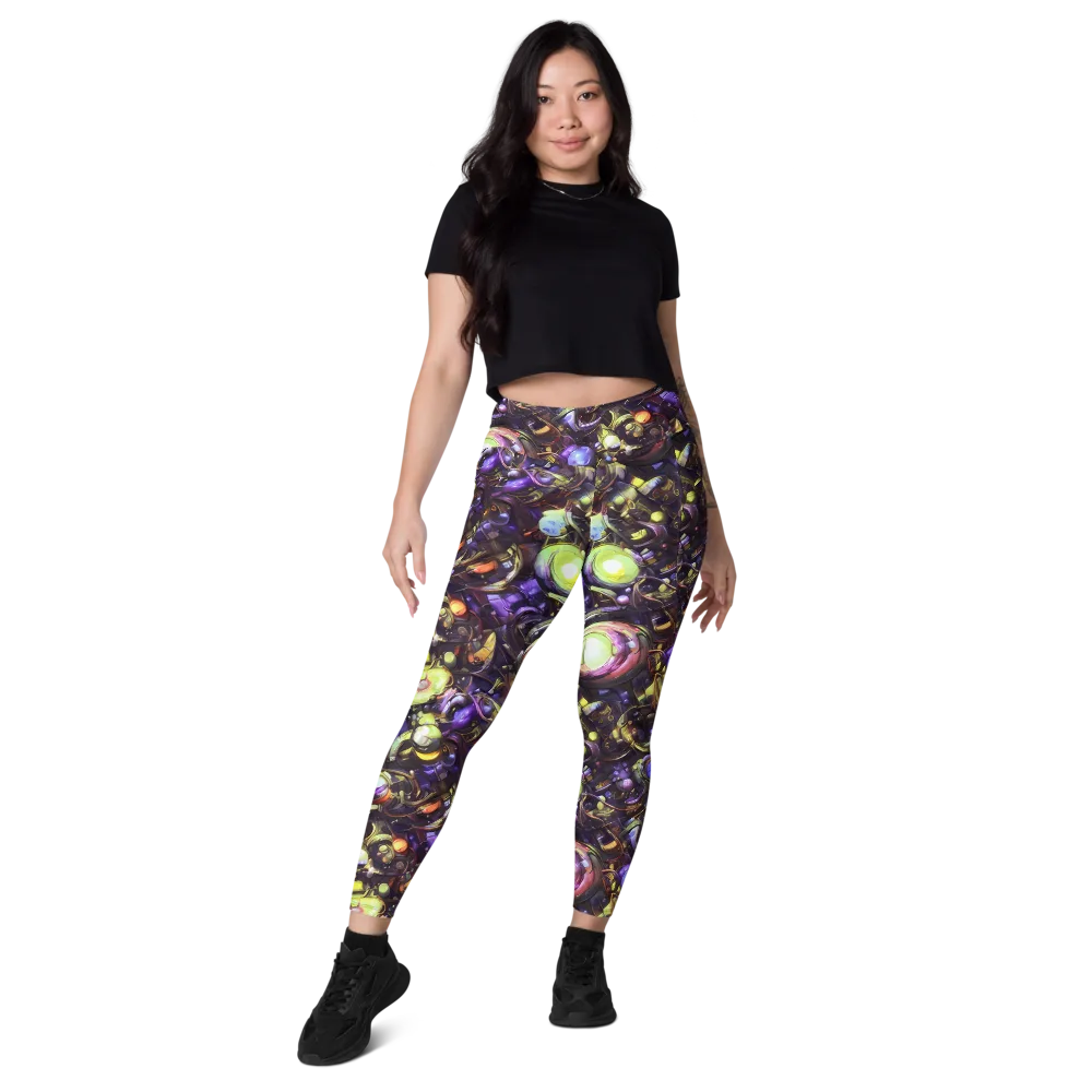 Midnight Nectar on Leggings with Pockets — Front