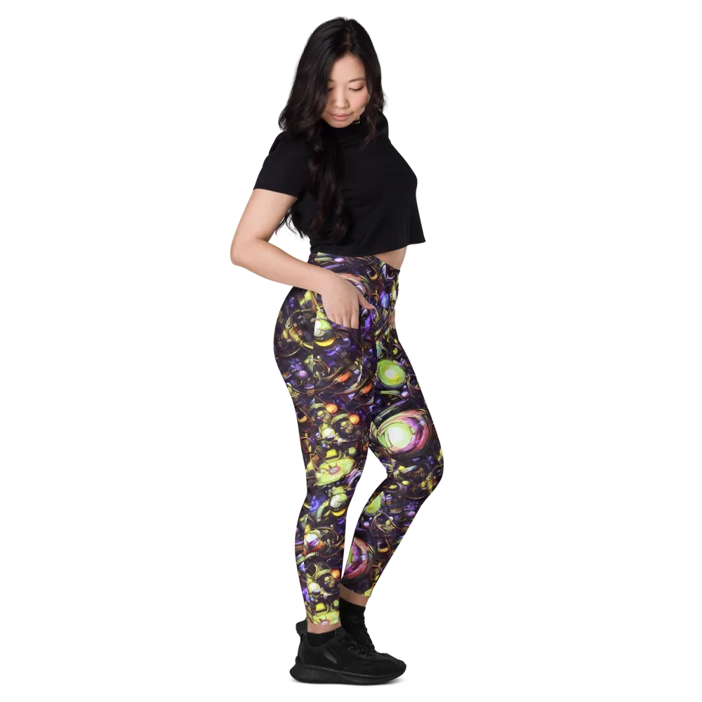 Midnight Nectar on Leggings with Pockets — Right