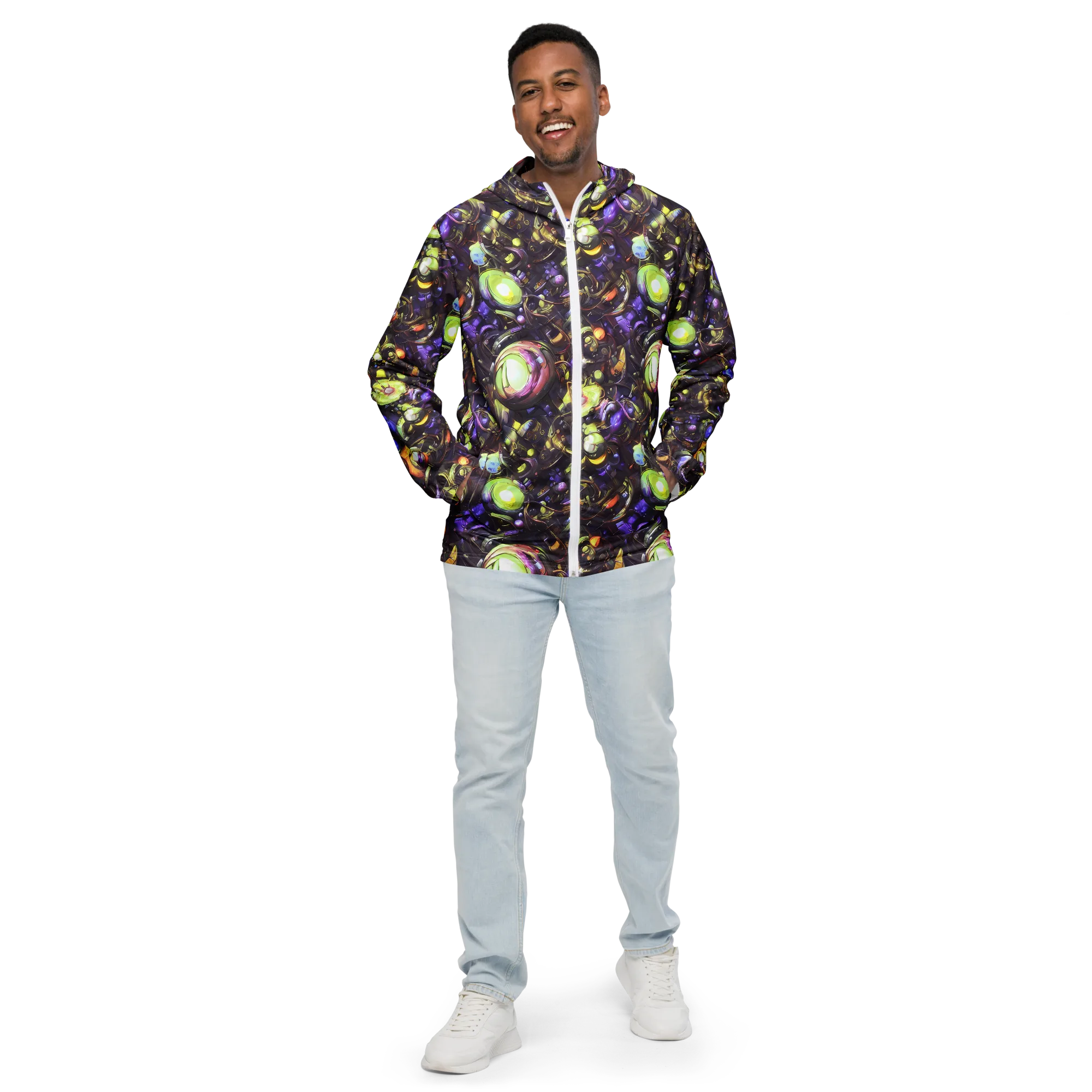 Midnight Nectar on Men's Windbreaker — Front