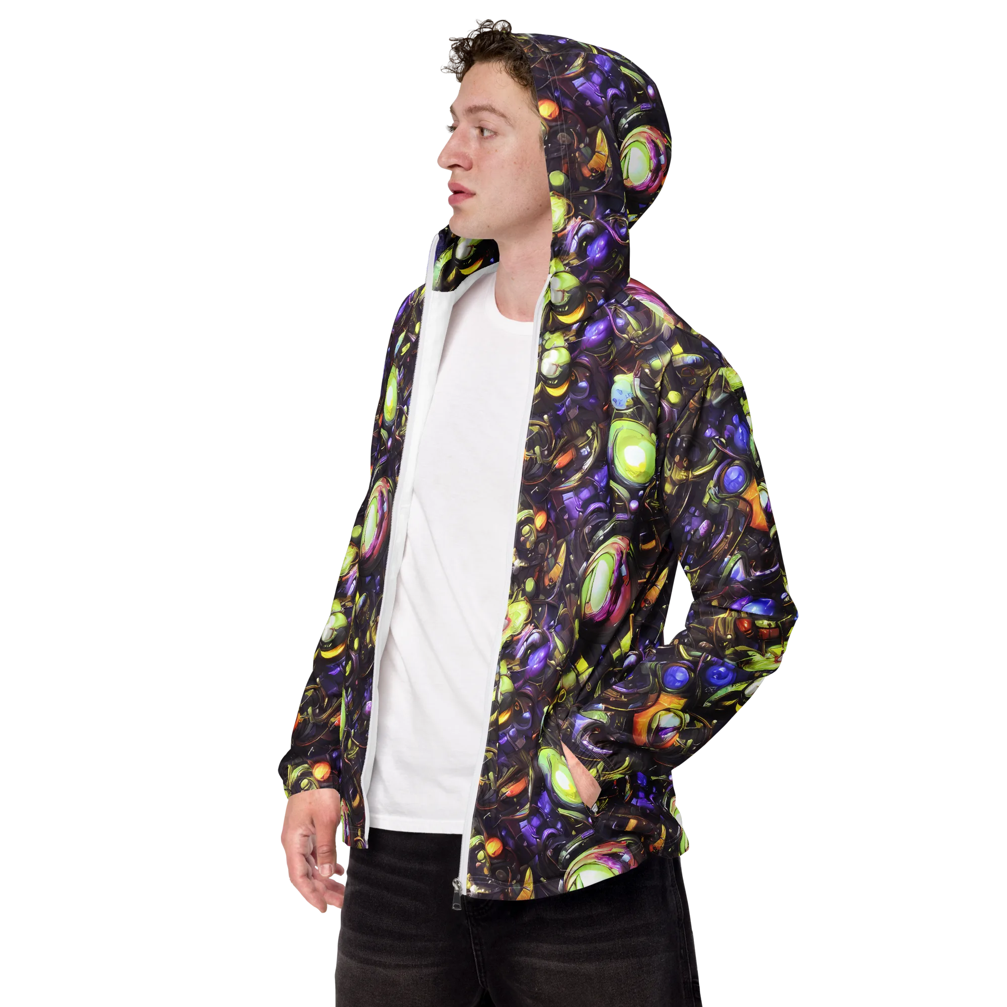 Midnight Nectar on Men's Windbreaker — Left Front