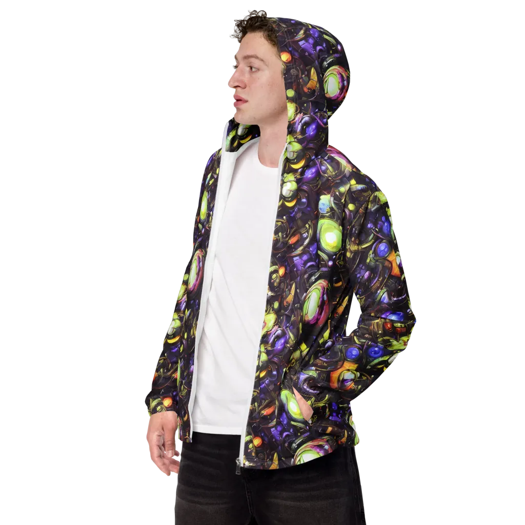 Midnight Nectar on Men's Windbreaker — Left Front