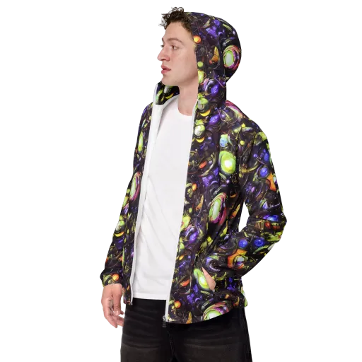 Midnight Nectar on a Men's Windbreaker