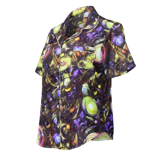 Midnight Nectar on a Women's Short Sleeve Pajama Top
