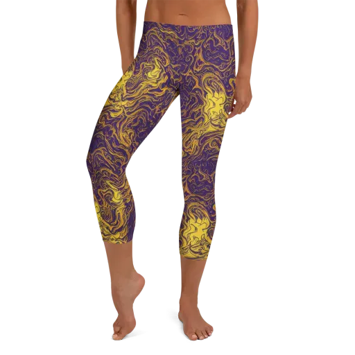 Royal Melt on a Capri Leggings