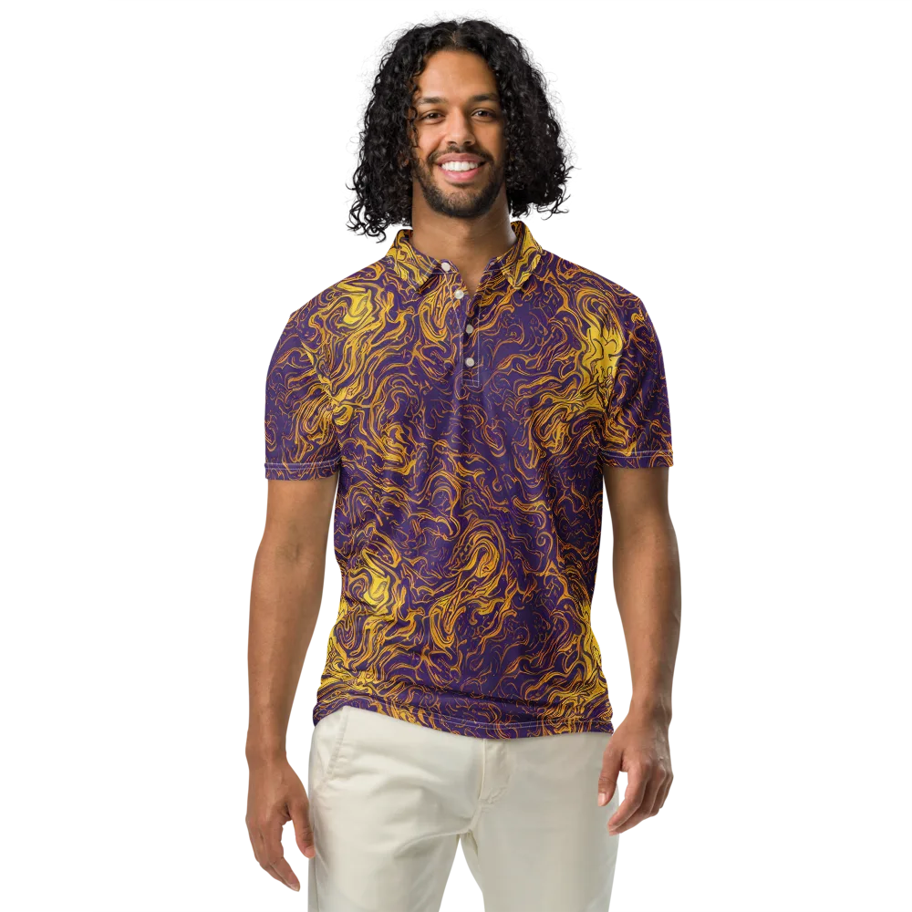 Royal Melt on Men's Slim Fit Polo Shirt — Front