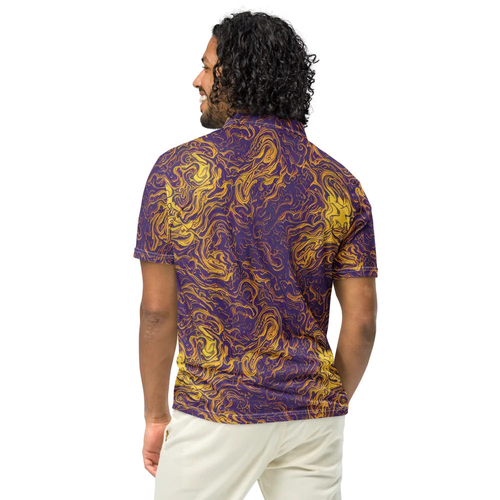 Royal Melt on Men's Slim Fit Polo Shirt — Back