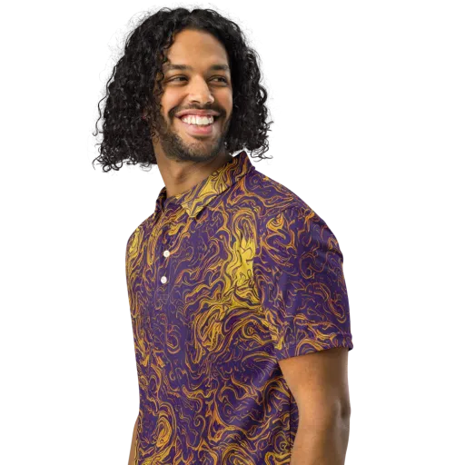 Royal Melt on a Men's Slim Fit Polo Shirt