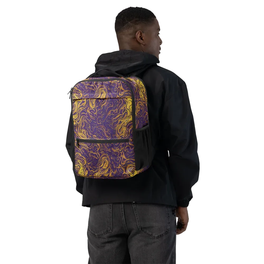 Royal Melt on Utility Backpack — Back