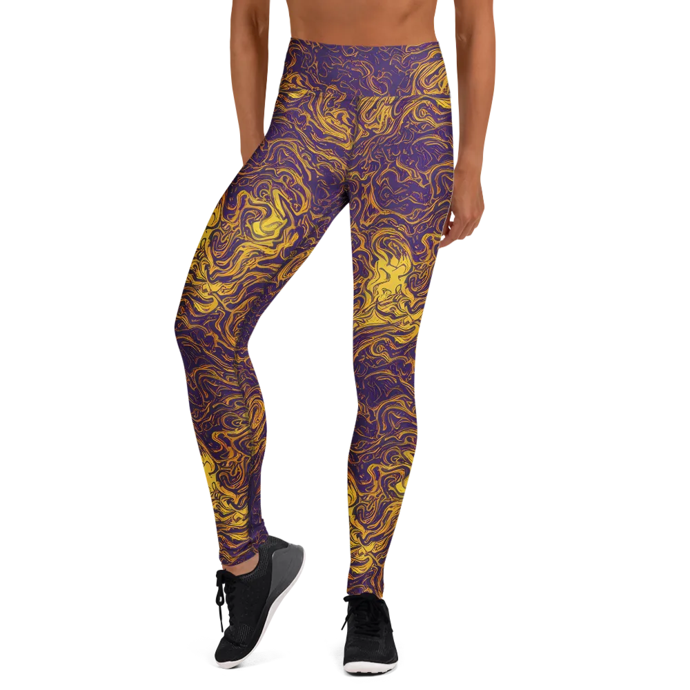 Royal Melt on Yoga Leggings — Front