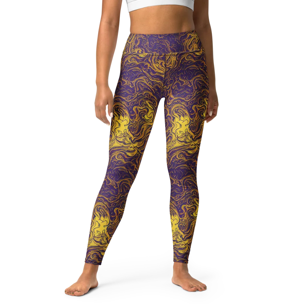 Royal Melt on Yoga Leggings — Front