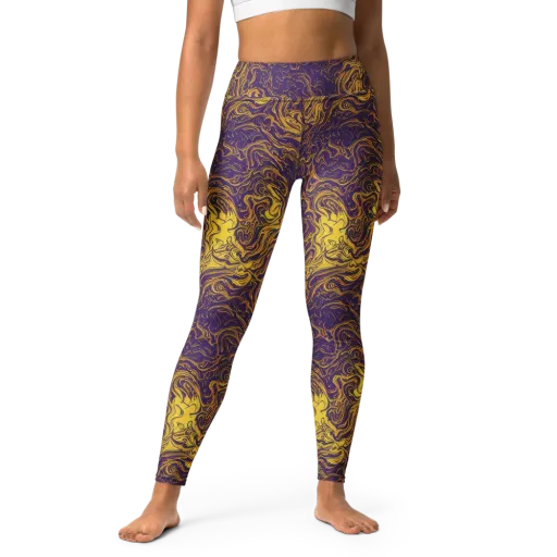 Royal Melt on a Yoga Leggings