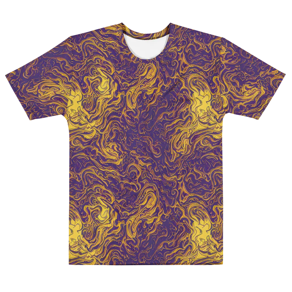 Royal Melt on Men's Cotton Crew Neck T-Shirt — Front