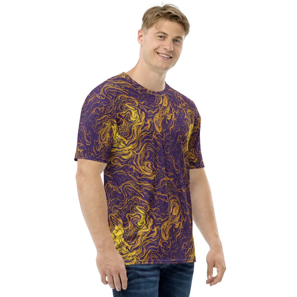 Royal Melt on Men's Crew Neck T-Shirt — Right