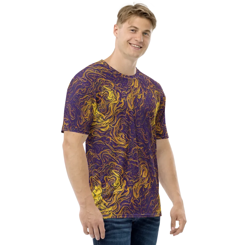 Royal Melt on Men's Crew Neck T-Shirt — Right