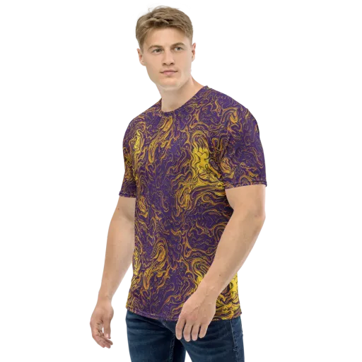 Royal Melt on a Men's Crew Neck T-Shirt