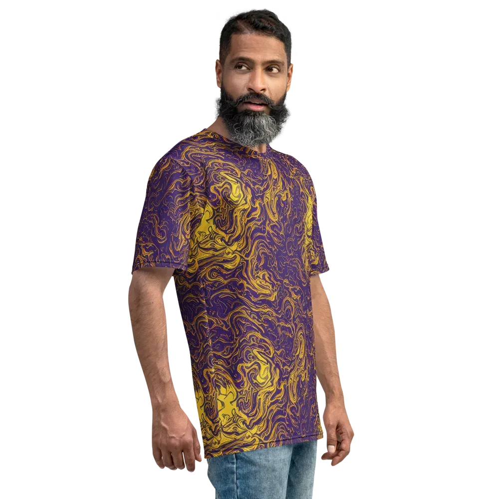 Royal Melt on Men's Crew Neck T-Shirt — Right