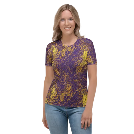 Royal Melt on a Women's Crew Neck T-Shirt