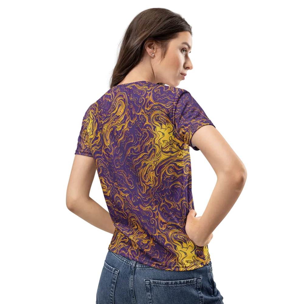 Royal Melt on Women's Crew Neck T-Shirt — Back