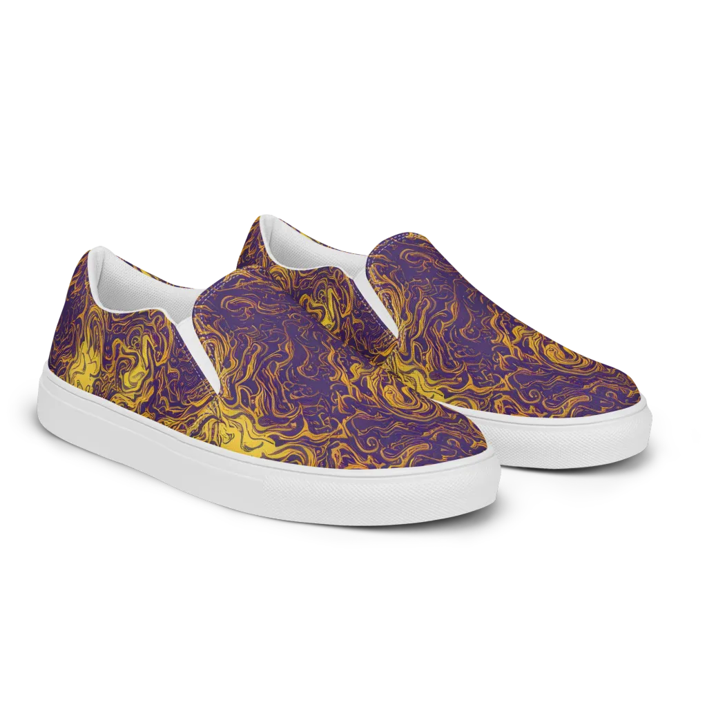Royal Melt on Men's Slip-On Canvas Shoes — Right Front