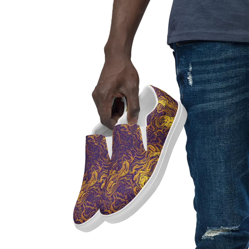 Royal Melt on Men's Slip-On Canvas Shoes — Left Front