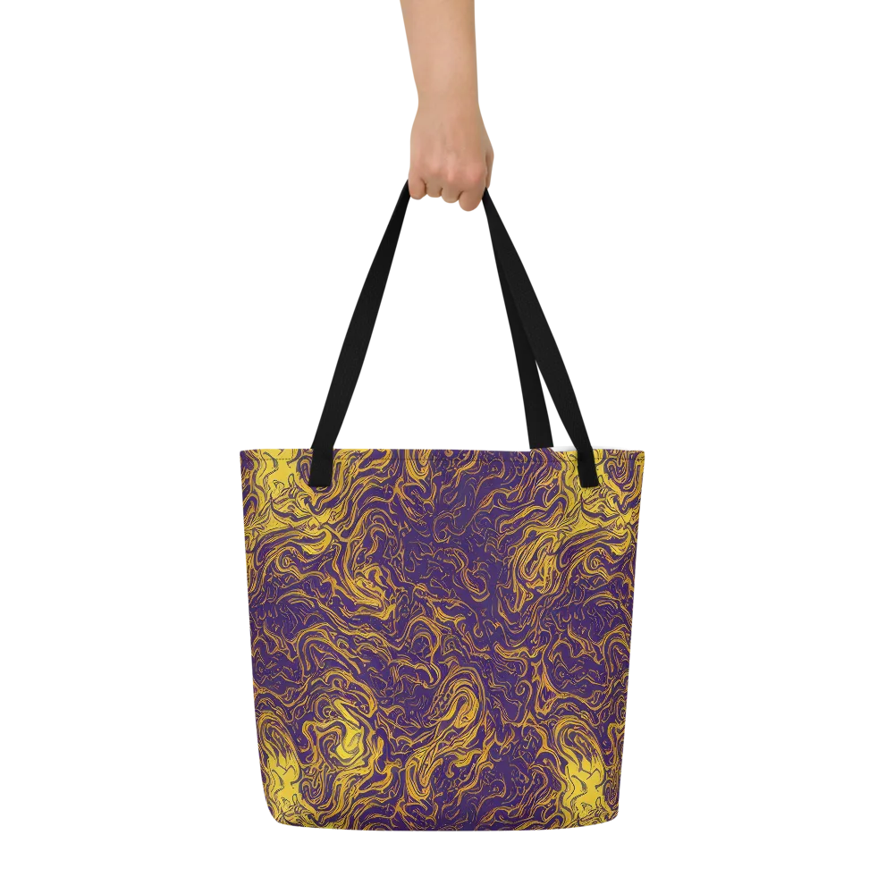 Royal Melt on Large Tote Bag W/ Pocket — Front