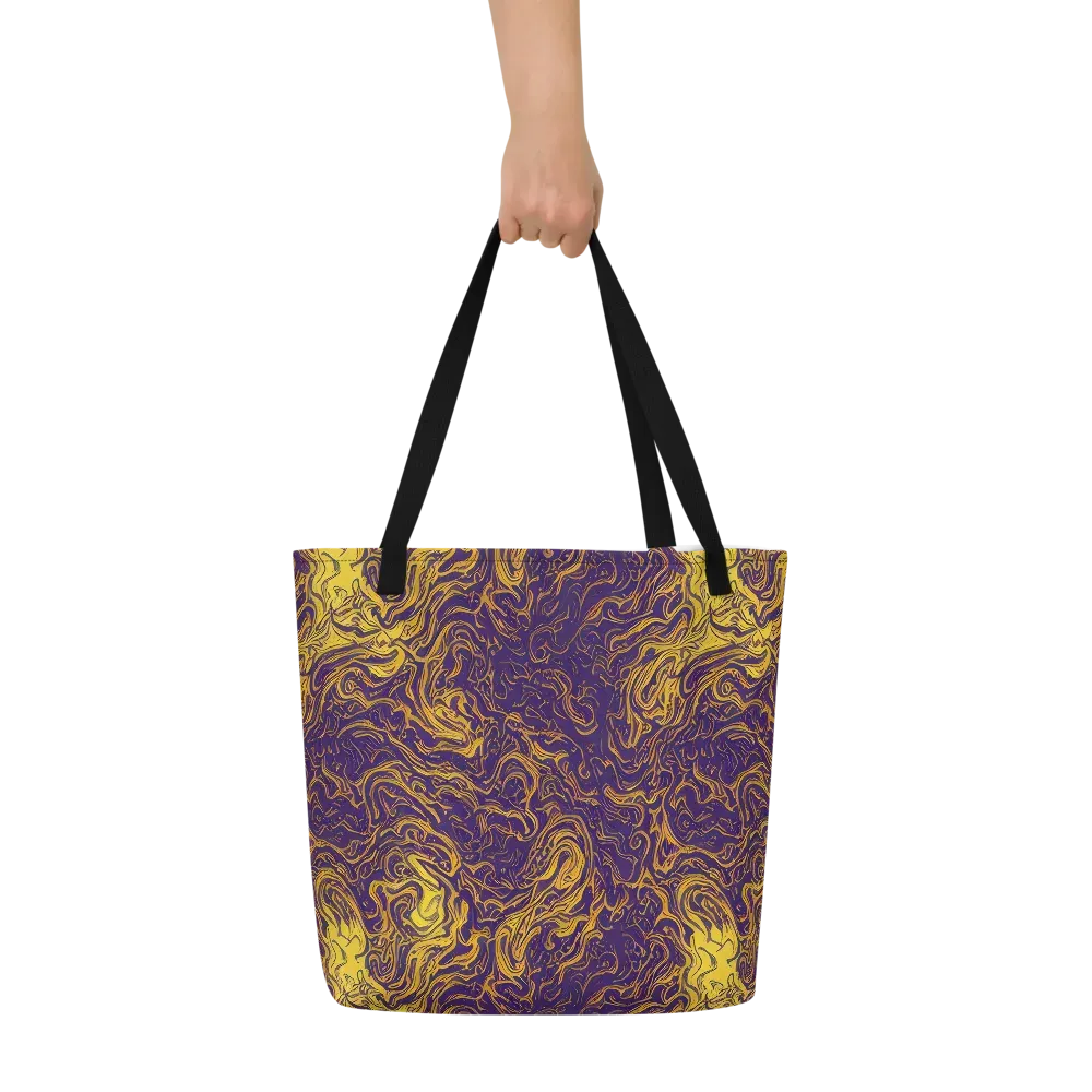 Royal Melt on Large Tote Bag W/ Pocket — Front