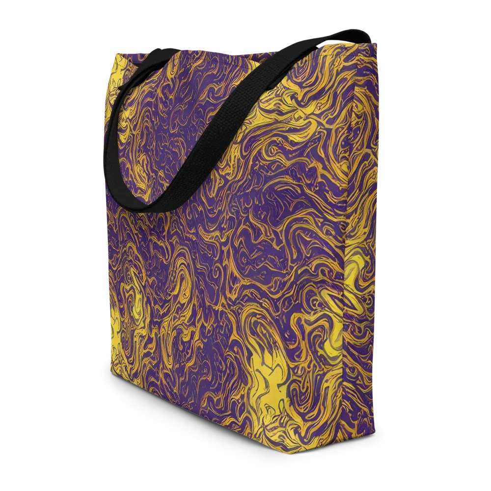 Royal Melt on Large Tote Bag W/ Pocket — Front