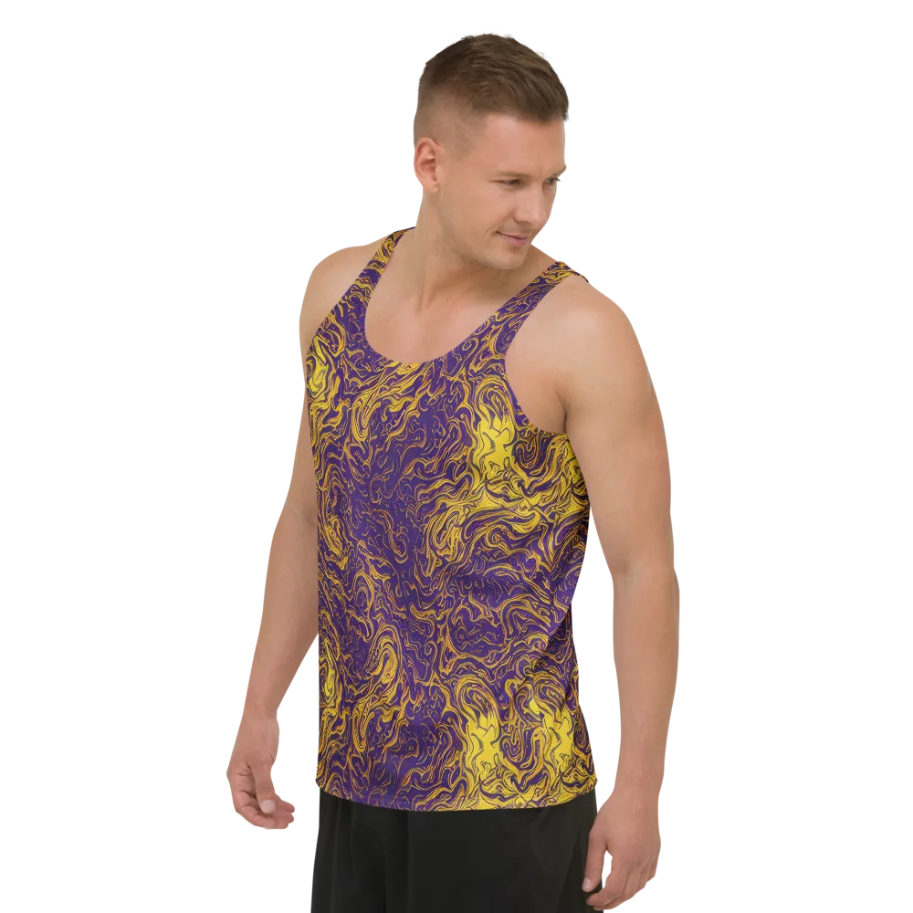 Royal Melt on Men's Tank Top — Left Front