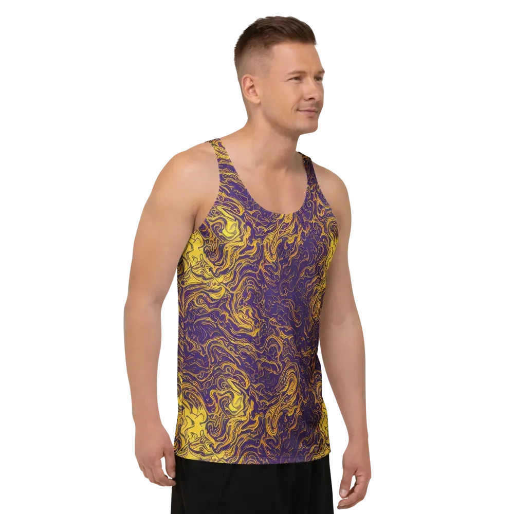 Royal Melt on Men's Tank Top — Right Front