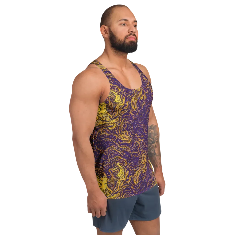 Royal Melt on Men's Tank Top — Right Front