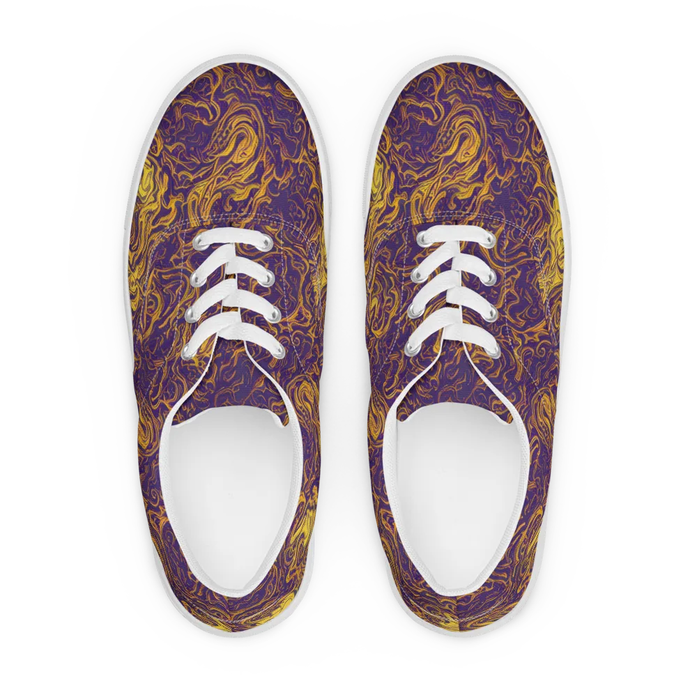 Royal Melt on Men's Lace-Up Canvas Shoes — Front