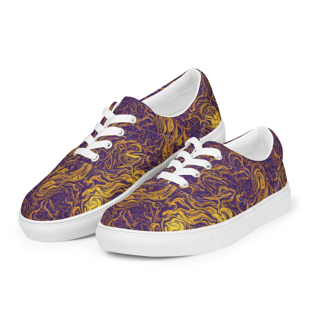 Royal Melt on Men's Lace-Up Canvas Shoes — Left Front