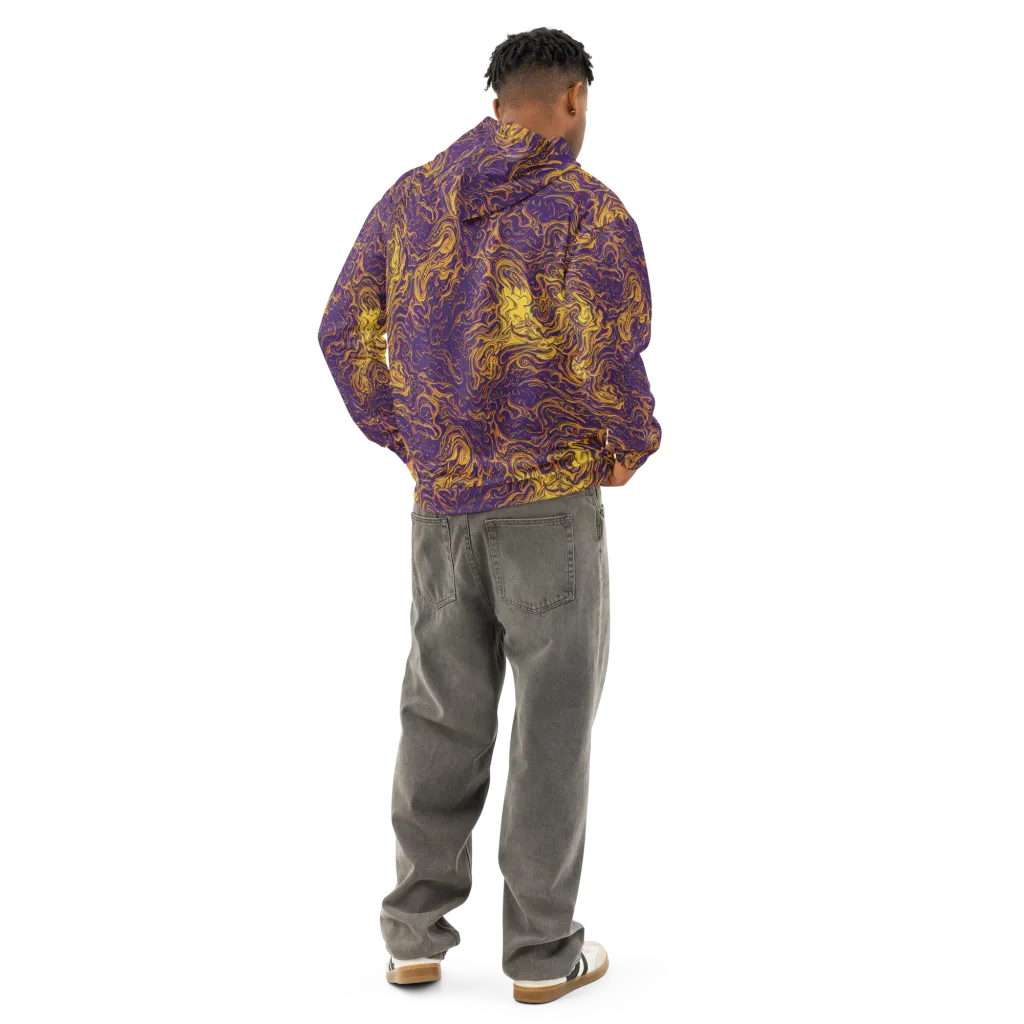 Royal Melt on Cotton Hoodie — Back