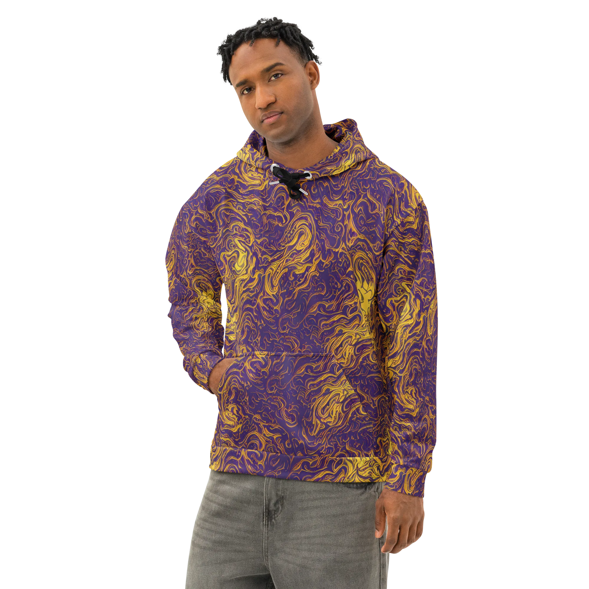 Royal Melt on Cotton Hoodie — Left Front