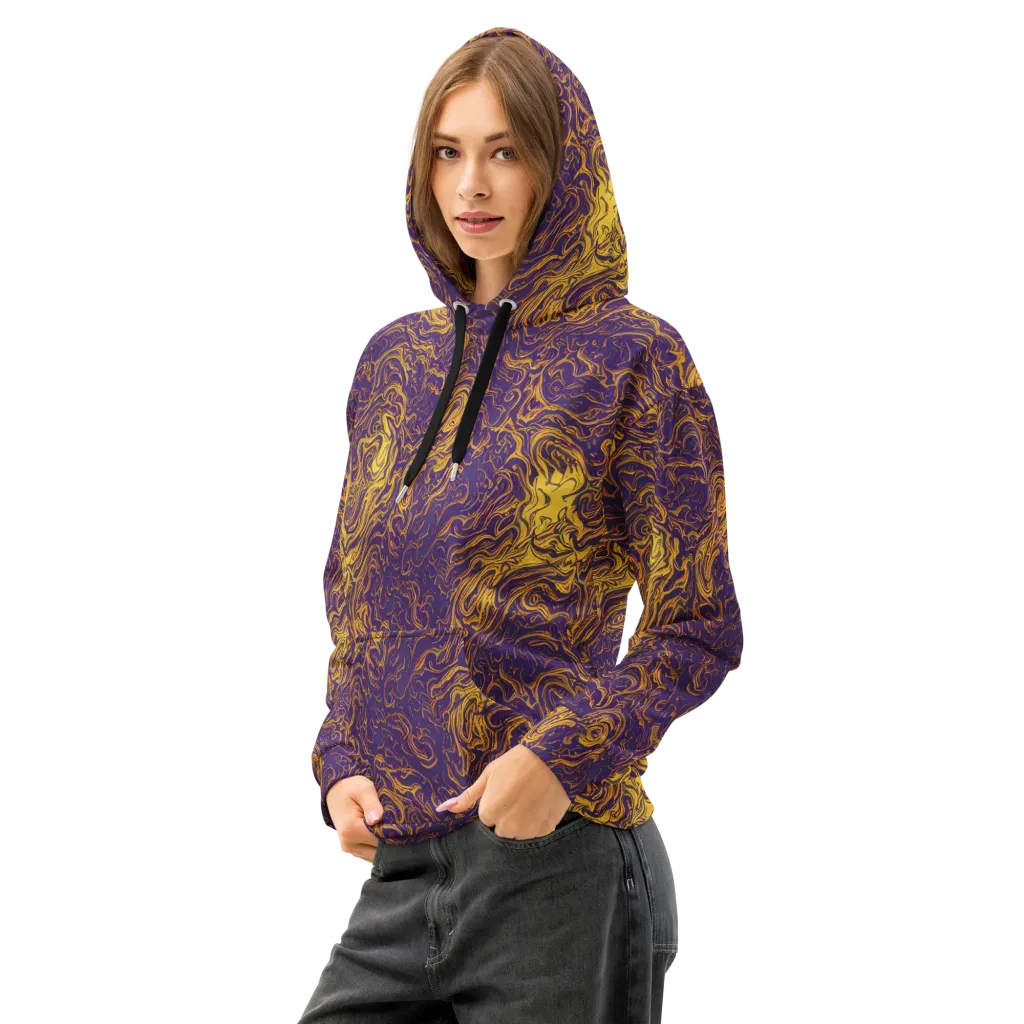Royal Melt on Cotton Hoodie — Left Front