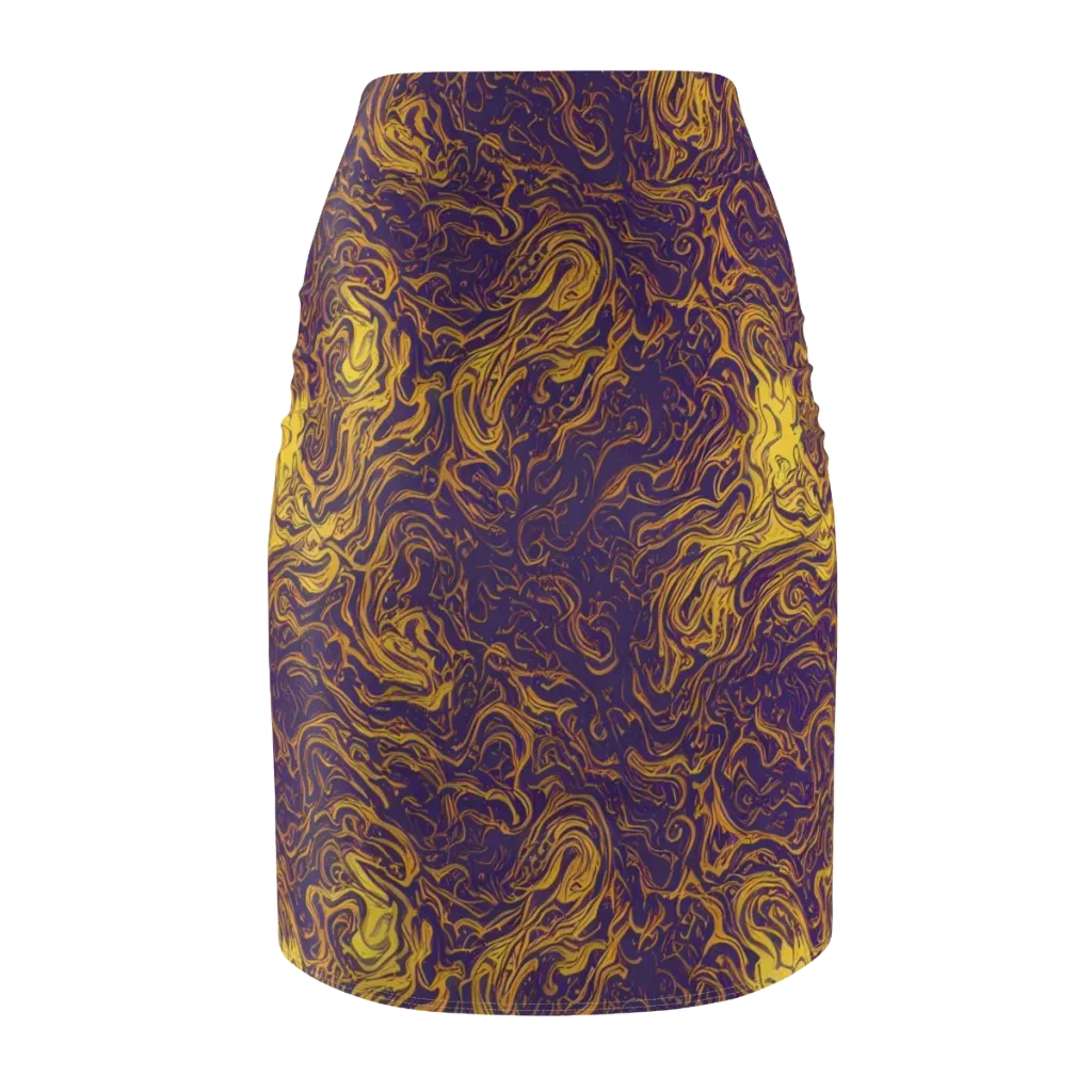 Royal Melt on Pencil Skirt — Back