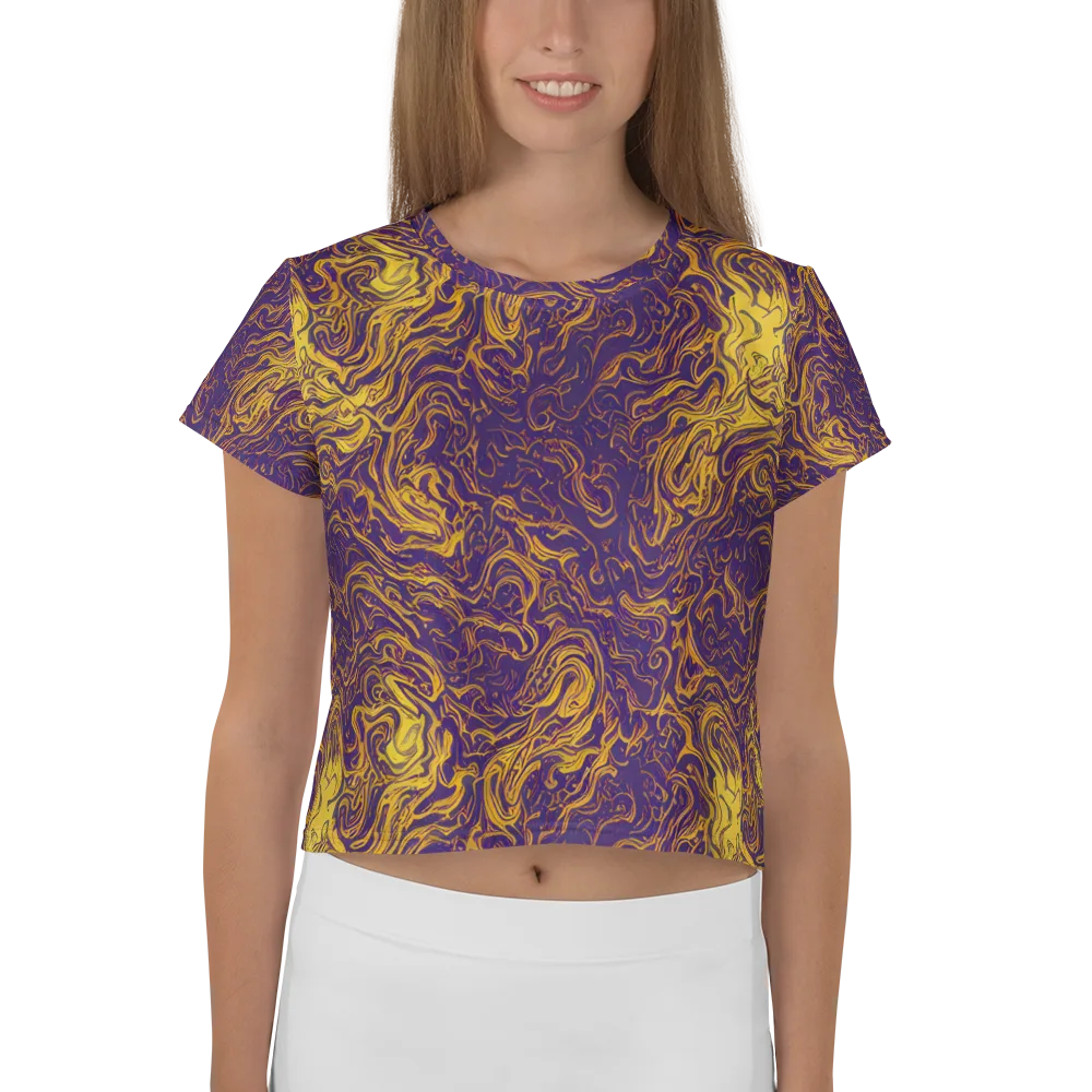 Royal Melt on Crop Tee — Front