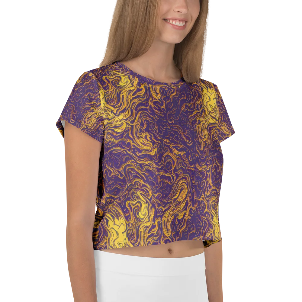Royal Melt on Crop Tee — Right