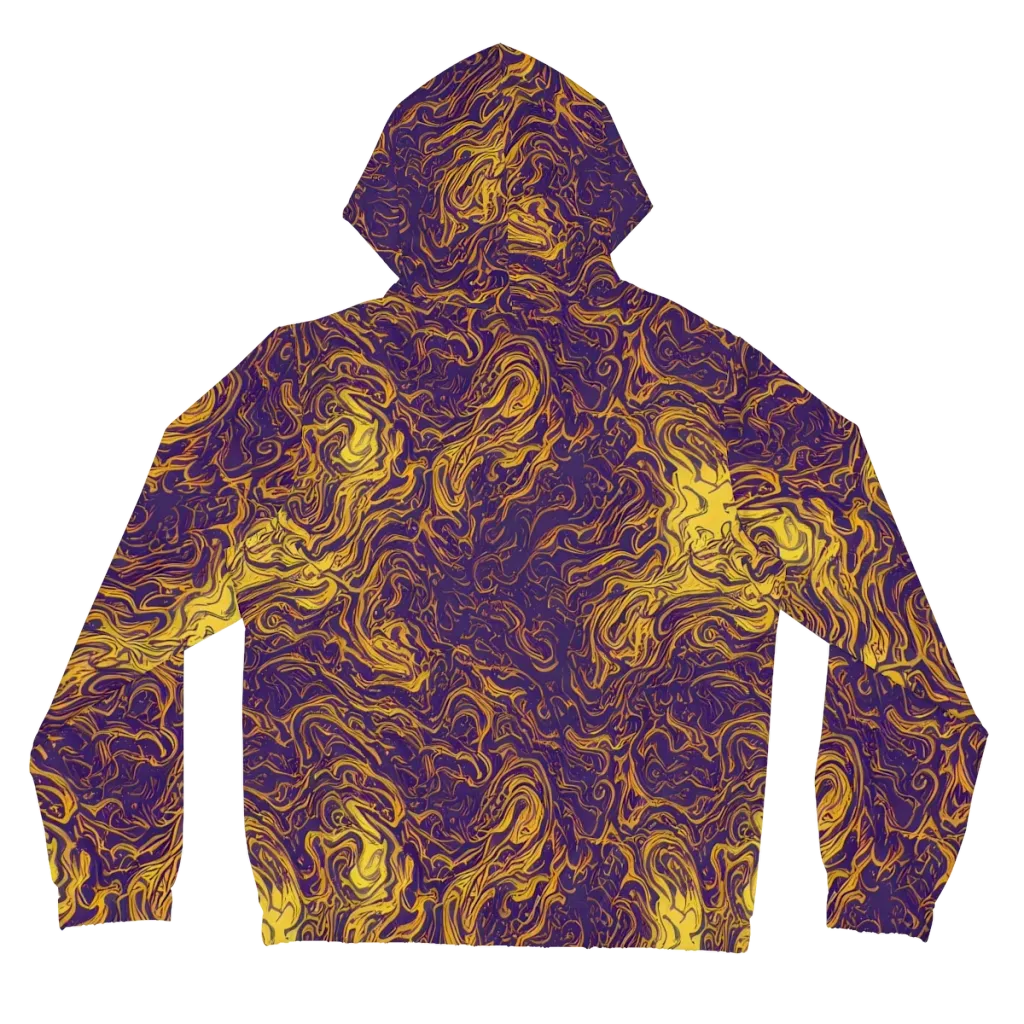 Royal Melt on Women's Full-Zip Hoodie — Back