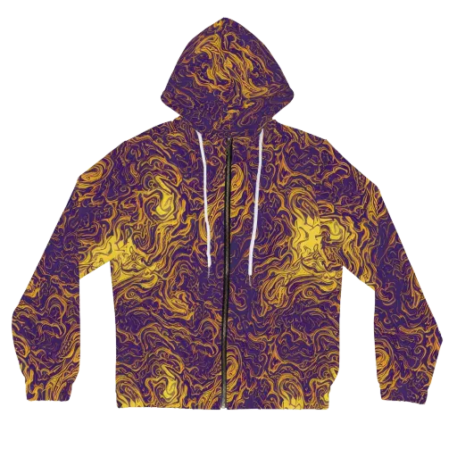Royal Melt on a Women's Full-Zip Hoodie