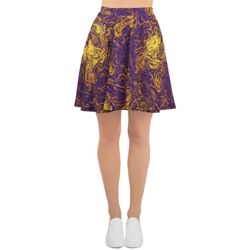 Royal Melt on a Skater Skirt