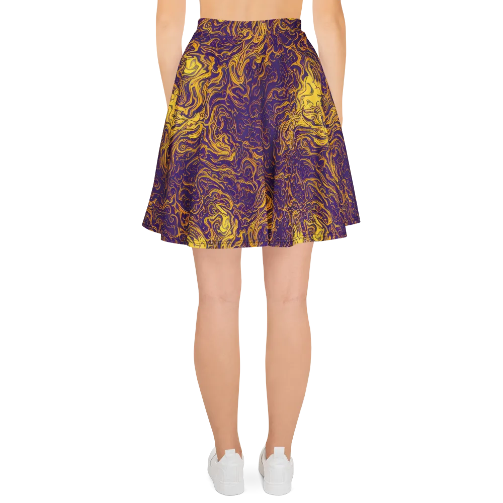 Royal Melt on Skater Skirt — Back