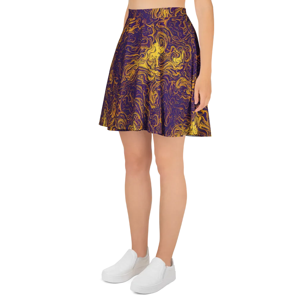 Royal Melt on Skater Skirt — Left