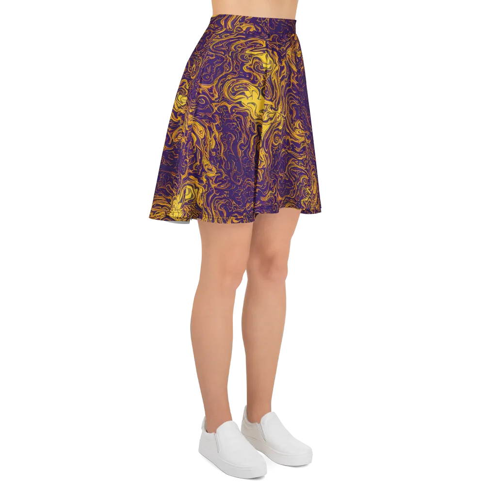 Royal Melt on Skater Skirt — Right