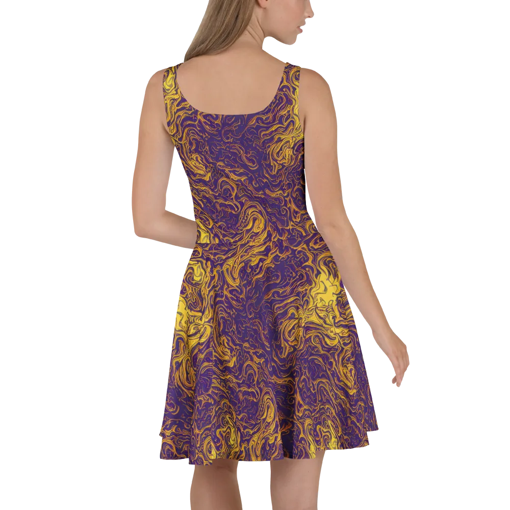 Royal Melt on Skater Dress — Back