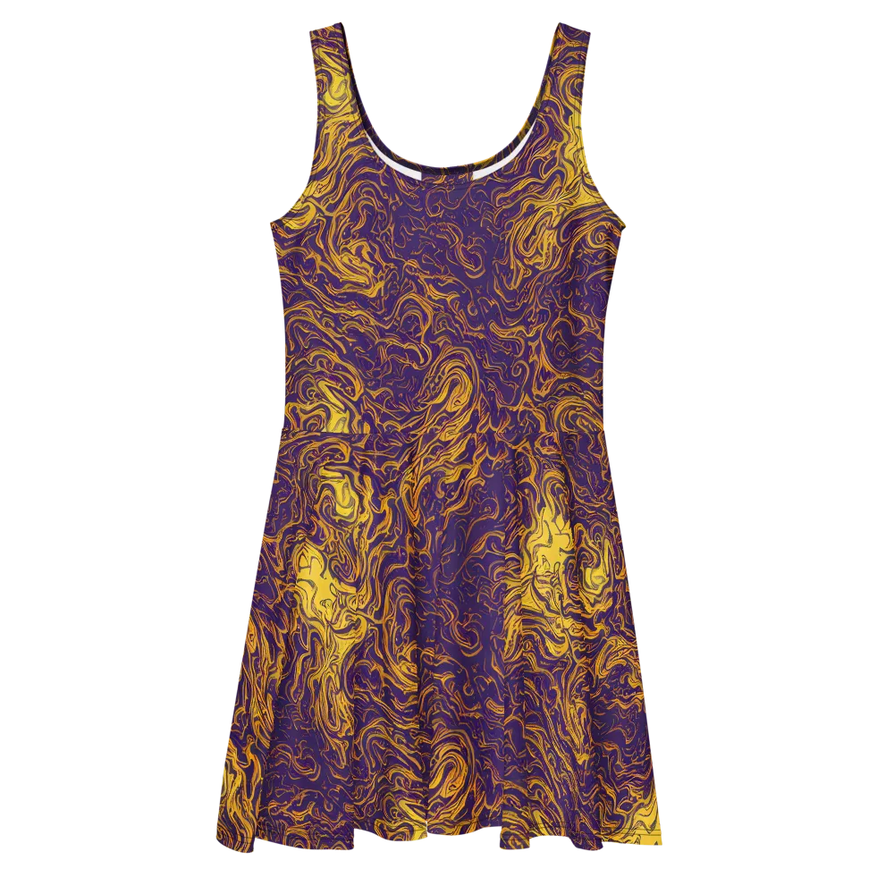 Royal Melt on Skater Dress — Front