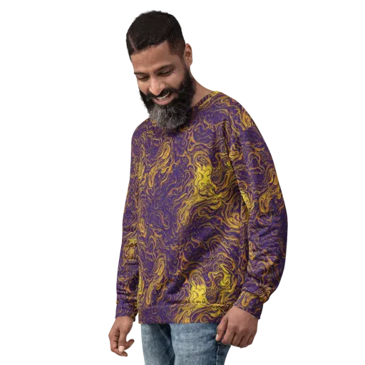 Royal Melt on a Sweatshirt
