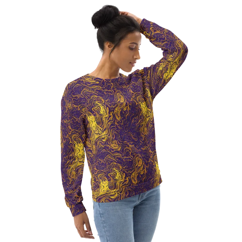Royal Melt on Sweatshirt — Right Front