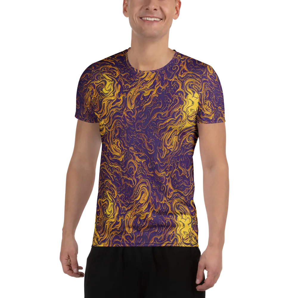 Royal Melt on Men's Athletic T-Shirt — Front